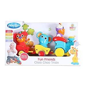 Playgro 6385511 Fun Friends Choo Choo Train for Baby Infant Toddler Children, Playgro is Encouraging Imagination with STEM/STEM for a Bright Future - Great Start for a World of Learning