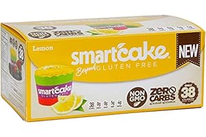 Smart Baking Company Smartcake,Sugar Free, Gluten Free, Low Carb, Keto Dessert (Lemon, 16 CT)