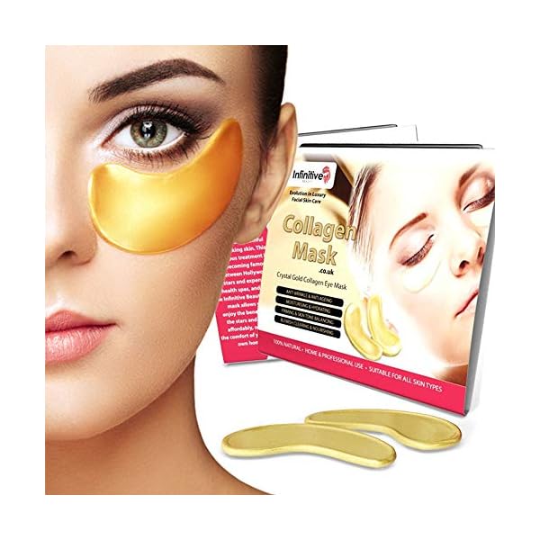 Infinitive-Beauty-10-x-Pack-New-Crystal-24K-Gold-Powder-Gel-Collagen-Eye-Mask-Masks-Sheet-Patch-Anti-Ageing-Aging-Remove-Bags-Dark-Circles-Puffiness-Skincare-Anti-Wrinkle-Moisturising-Moisture-Hydrati Infinitive Beauty - 10 x Pack New Crystal 24K Gold Powder Gel Collagen Eye Mask Masks Sheet Patch, Anti Ageing Aging…