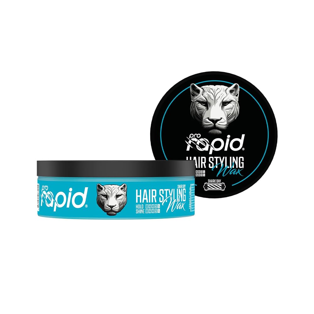 PRO RAPID Hair Styling Wax Shark Bay 150ml – High Shine Look, Ultra Strong Hold, Edge Control, Bubble Gum Scent, Professional Hair Wax for Men — image 1