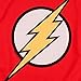 PopFunk Classic Flash Lightning Bolt Logo Womens Premium Cotton Short Sleeve Graphic T-Shirt & Stickers (Medium) Red