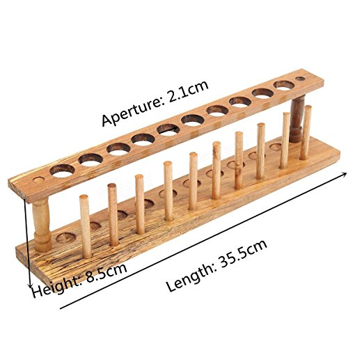 Wooden Laboratory Test Tube Rack 21mm 10 Holes