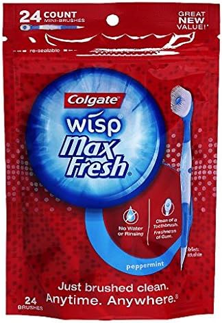 Colgate Wisp Portable Mini-Brush Max Fresh Peppermint 24.0 ea (pack of 1)