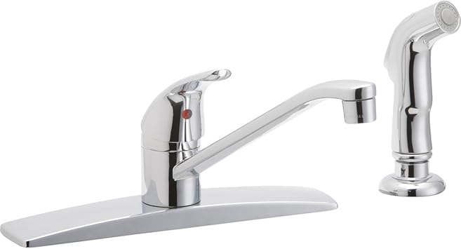 Elkay Everyday Lk2478cr Three Hole Deck Mount Kitchen Faucet With