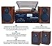 Boytone BT-28MB, Bluetooth Classic Style Record Player Turntable with AM/FM Radio, CD / Cassette Player, 2 Separate Stereo Speakers, Record from Vinyl, Radio, and Cassette to MP3, SD Slot, USB, AUXthumb 1