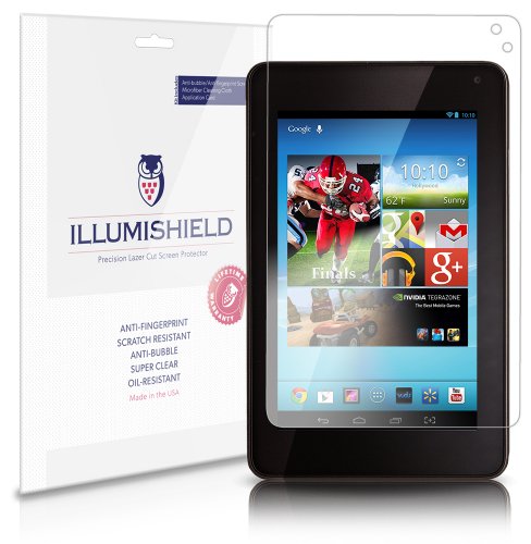 iLLumiShield - Hisense Sero 7 Pro M470BSA Crystal Clear Screen Protectors with Anti-Bubble/Anti-Fingerprint - 3-Pack + Lifetime Replacements