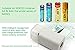 KENTLI 4 Slots Smart AA/AAA Charger with LED Flashlight + 4pcs 1.5v 1100mWh Li-Polymer Lithium Rechargeable AAA Battery