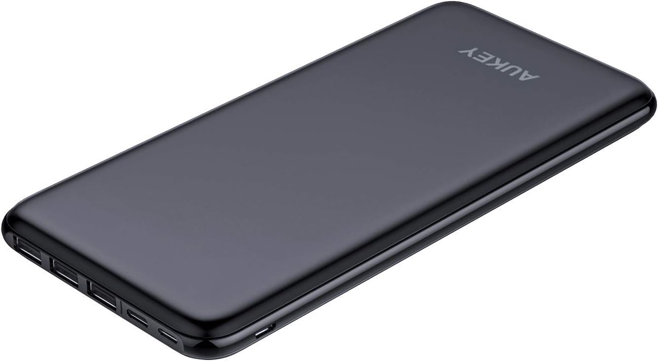 AUKEY PD Power Bank 20000mAh, USB C Portable Charger with 18W Power Delivery