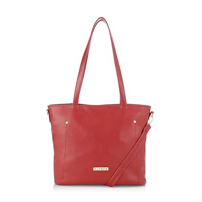Caprese Geena Womens Tote Bag (Red)