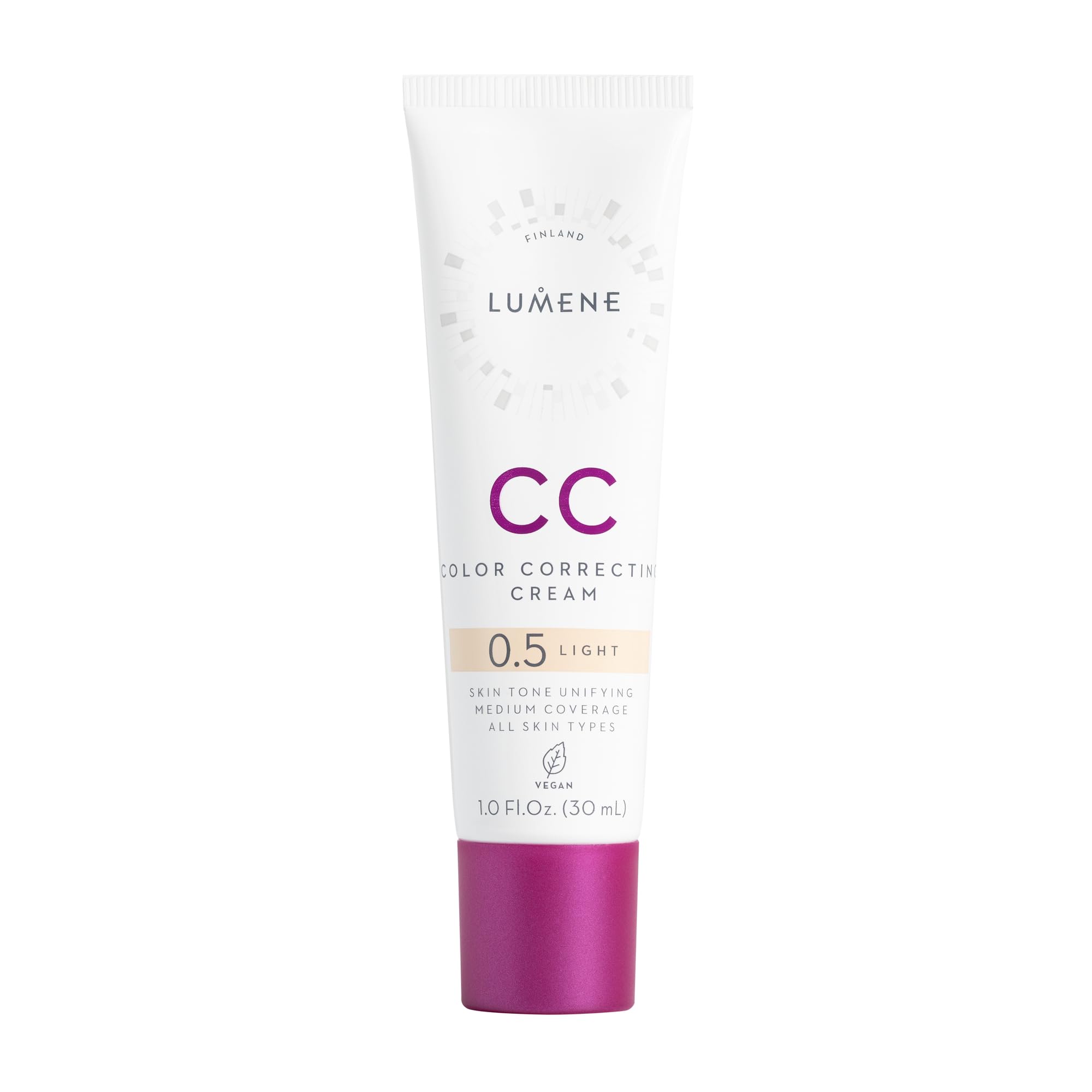 LUMENE CC Cream Color Correcting Cream Foundation | SPF 20 | Medium Coverage | Lightweight and Antioxidant-Rich | Hydrates While Reducing Redness | All Skin Types | Vegan | 30 ml | Light — image 1