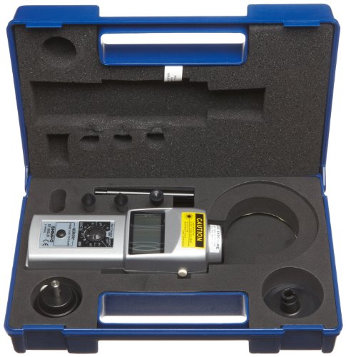 Shimpo DT-205LR Handheld Tachometer with 6" Wheel, LCD Display, 1rpm Accuracy, 6-99999rpm Range - Thumbnail 2