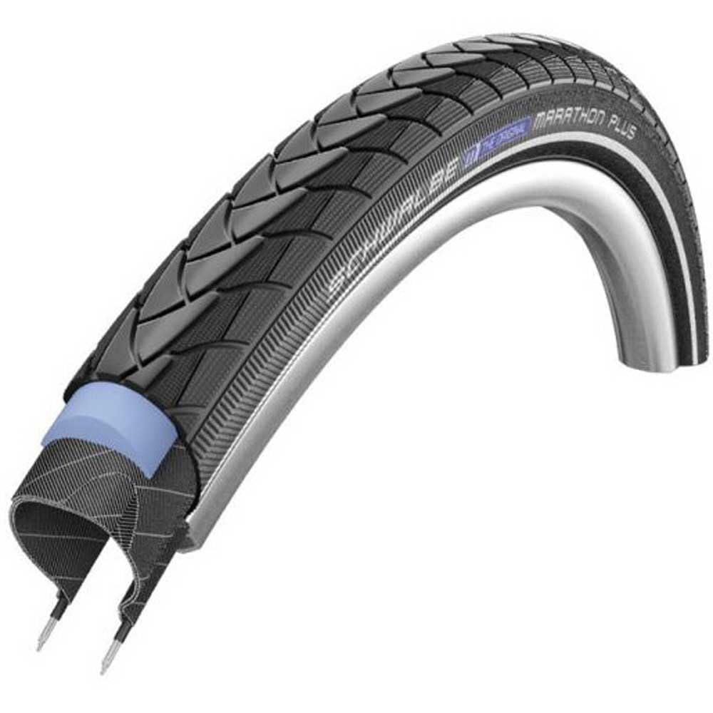 Schwalbe Unisex's Marathon Plus Evo, SmartGuard, TwinSkin Tyres, Black, 37-540, Cicli Bonin_002593