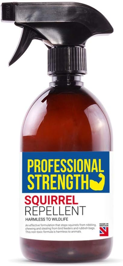 Professional Strength Squirrel Repellent To Deter Pesky Squirrels from Invading Your Home, A Quick and Easy Spray Treatment