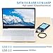 ELUTENG 2.5 Inch SATA to USB 3.0 External Hard Drive Enclosure Tool Free Hard Disk Case Compatible with WD HDD 9.5mm 7mm, SATA III SDD/HDD Housing Support UASP SATA III Max 2TB