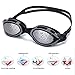 Swim Goggles! HENDGO Swimming Goggles No Leaking Anti Fog Shatterproof UV Protection,free Silicone Nose Clip Ear Plugs and Protection Case Swim Goggles Suit for Men Women-Best Swim Glasses (Black)