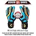 Renegade GK Talon Cyclone 2 Goalie Gloves with Pro-Tek Finger Savers | 4mm Hyper Grip & Duratek | Black, Orange, Blue Soccer Goalkeeper Gloves (Size 8, Youth-Adult, Roll Cut, Level 2)