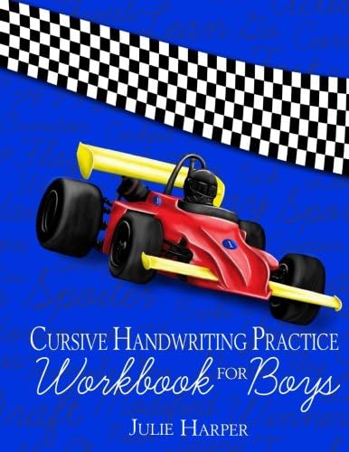 Cursive Handwriting Practice Workbook for Boys