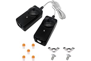 BNRSZ 2025 𝙐𝙥𝙜𝙧𝙖𝙙𝙚𝙙 41A5034 Safety Sensor Kit Compatible with Liftmaster Chamberlain Sears Craftsman Garage Door Opener Made After 1997. Safety Sensors Beam Eyes, Replace G801CB-P,10 Years Warranty