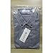 LOCALMODE Men's 100% Cotton Long Sleeve Plaid Slim Fit Button Down Dress Shirt X-Large Grey
