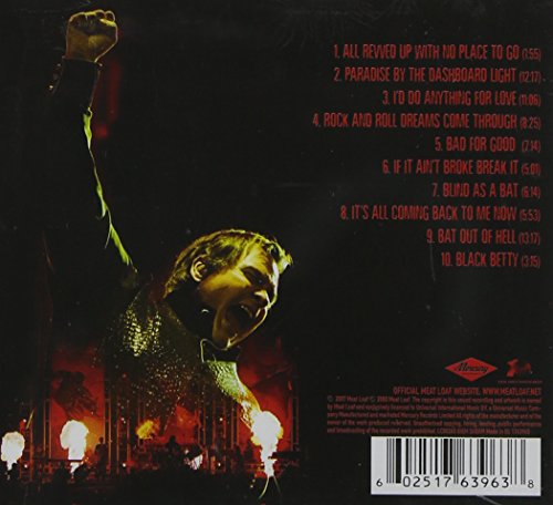 Meat Loaf 3 Bats Live CD - Epic 2007 Concert Hits from Bat Out of Hell Tour