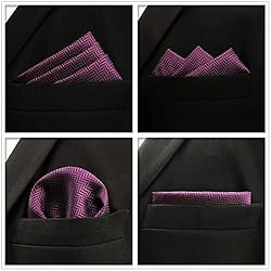 SHLAX&WING 5 Pieces Assorted Mens Silk Pocket