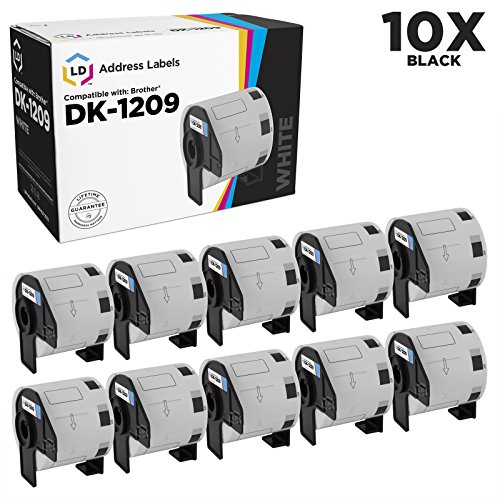 LD Compatible Address Label Replacements for Brother DK-1209 1.1 inch x 2.4 inch (10-Pack)