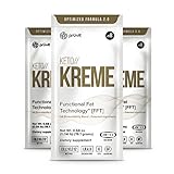 KETO//KREME 2.0 with Functional Fat Technology FFT, MCT Oils for Brain Boost, Reduce Joint Pain and Inflammation, Improve Digestive and Gut Health, Kickstart Natural Collagen Production, 3 Sachets