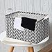Square Fabric Storage Bin, Shelves Storage Basket with Handles, Gift Baskets for Baby Toys, Kid Toys, Baby Clothing, Books (Vertical)