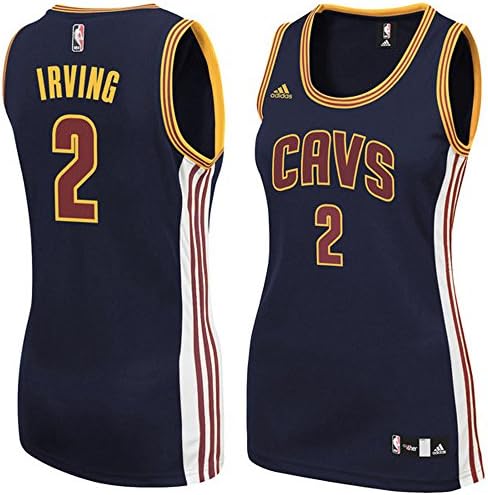 Women's 2_Kyrie_Irving Cleveland_Cavaliers Road Jersey Navy Blue color Size S