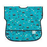 Bumkins Junior Bib / Short Sleeve Toddler Bib / Smock 1-3 Years, Waterproof, Washable, Stain and Odor Resistant - Outdoors