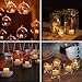 BEICHI 24pcs Amber Yellow LED Tealight Candles, Over 150 Hours of Light-time, Battery Operated Realistic Tea Lights, Flickering Bright Tealights, Ideal for Valentine's Day, Mother's Day and Birthday