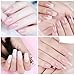 Vrenmol 6pcs White Pink 30ml Poly Gel UV LED Nail Builder Finger Extension Set with Nail Brush Nail Art Kit