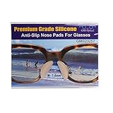 10 Pair Clear - 1.8mm x 17mm Non-Slip Nose Pads for EyeGlasses by GMS Optical - Premium Grade Silicone
