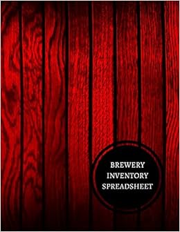 Amazon Com Brewery Inventory Spreadsheet Brewery Operation Log