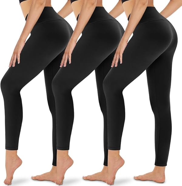 Gayhay 3er Pack Leggings Damen High Waist Sportleggings Blickdicht Sporthose für Sport Yoga Gym