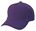 Unisex 6 Panel Plain Baseball Cap - With Velcro Closure on Back of Hat - Deep Fit - Purple