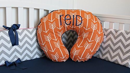 Arrow and Minky Nursing Pillow Cover - Infant Nursing Pillow Cover, Feeding Pillow Cover - Many colors - Blue, Mint, Black, Red, Gray, Green, arrow boppy cover