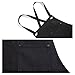 YJH Heavy Duty Canvas Work Apron with Tool Pockets.Tool Aprons for Men and Women.Adjustable Cross-Back Straps.M to XXL.