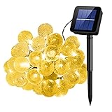 Cymas Outdoor String Lights Solar Decorative Light with 30 LED Crystal Ball for Outdoor, Garden, Patio, Deck Decoration
