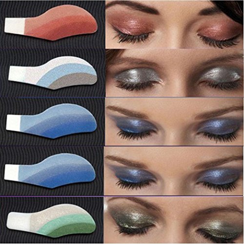 Eyeshadow Stickers,Putars Sexy Women 6 Pairs Instant Eye Shadow Temporary Makeup Eye Tattoo Stickers