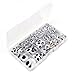 1 Box/lot (Approx.1120 pcs) 4-25mm Plastic self-Adhesive Googly Wiggle Eyes (4-25mm)