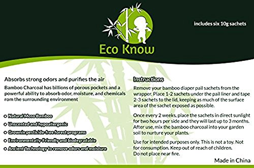 2 Natural+Bamboo+Charcoal+Diaper+Deodorizers