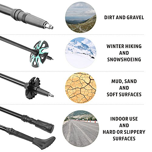 image for Hitorhike 3K Carbon Fiber Trekking Poles – Ultra Strong, Collapsible