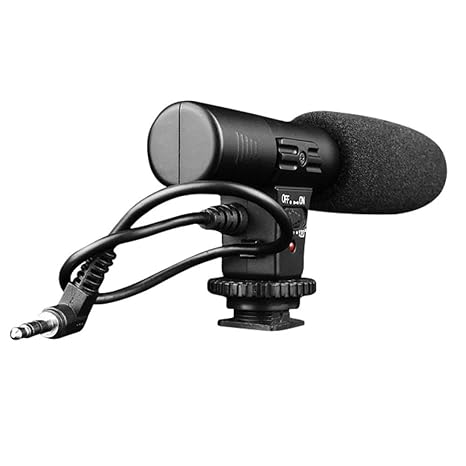 rocona profesional MIC-01 Digital Video DV cámara escopeta estéreo ...