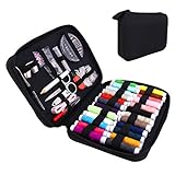 Sewing Kit ,Over 90 pcs Premium Sewing Supplies for Home / Travel/ DIY / Beginners / Emergency Include Scissors + Thimble + Thread + Needles + Tape Measure