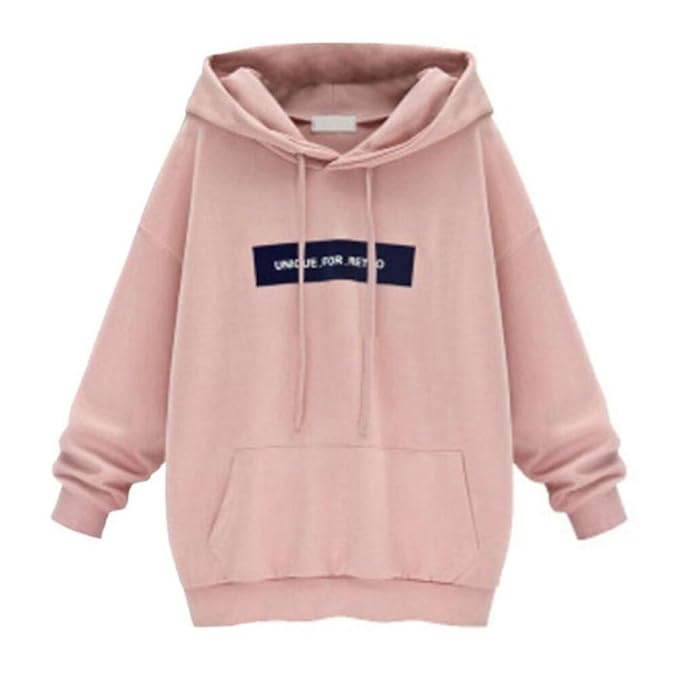 Damen Große Größe Hoodie Pullover Brief drucken Jacke lose Fledermaus Ärmel Shirt GreatestPAK
