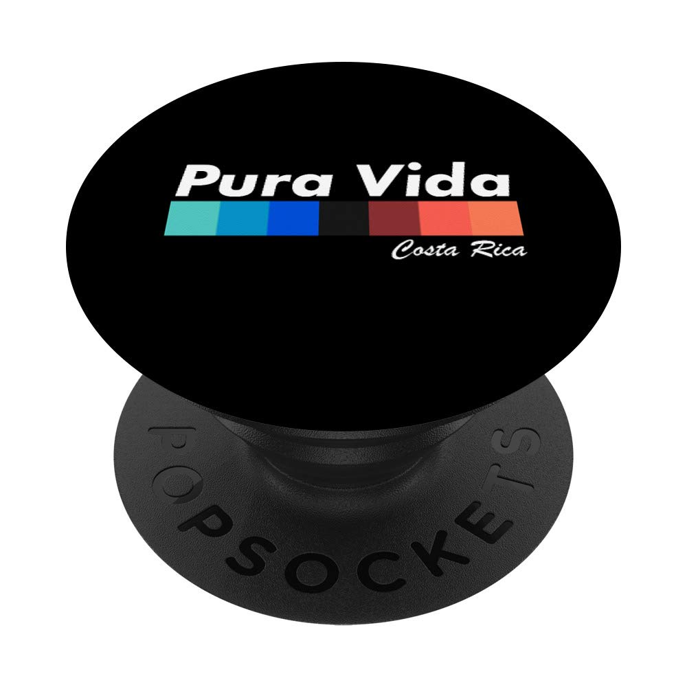 Pura Vida Costa Rica Retro Vintage Graphic Design PopSockets PopGrip: Swappable Grip for Phones & Tablets
