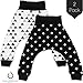 Kaydee Baby Organic Harem Pants - Set of 2 (Ages 0-24 Months) (0-3 Months, Plus/Triangles)