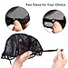 2PCS Glueless Double Lace Wig Caps Swiss Lace Adjustable Straps Breathable Large Black Weaving Cap for Making Wig