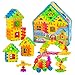Creative Kids Interlocking Building Block Play Set for Kids w/ 138 Unique, Colorful Bricks & Convenient Carry Backpack - Educational Construction Kit for Preschool, Kindergarten & More